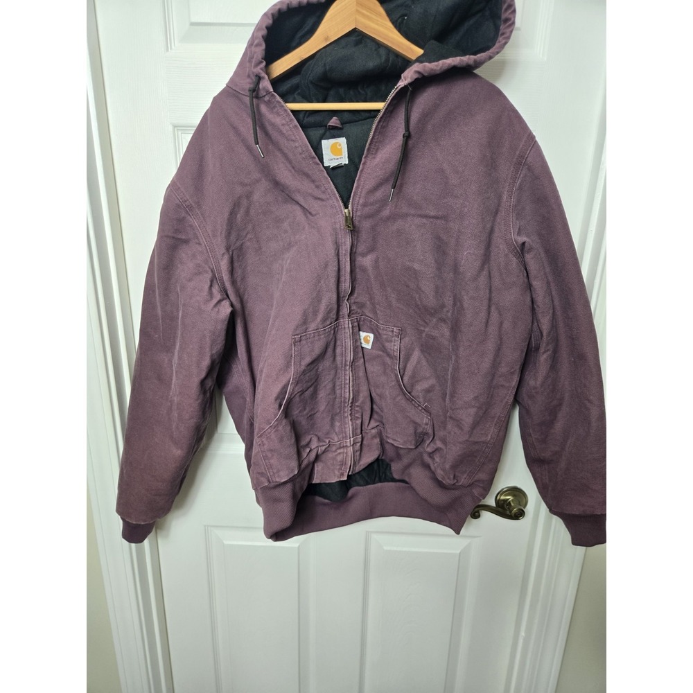 Carhartt Womens WJ130 DPM Dusty Plum Purple Duck Quilt Lined Active Jacket 2XL